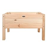 Pflanzen Kölle Hochbeet für Kinder inkl. Wurzeltuch, hell, Kiefernholz, 78,5 x 40 x 50 cm