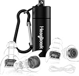 Hearprotek Ohrstöpsel Konzert, 2 Paar gehörschutz Ohrenstöpsel-ohrenschutz lärmschutz geräuschunterdrückende für festival flugzeug arbeit musik motorrad musiker hörschutz Schwarz