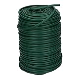 GARDENIX Bindeschlauch, Hohlschnur 3.9mm x 30m, Bindematerial zum Anbinden von Pflanzen, Grün