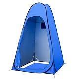 Toilettenzelt Pop up Umkleidezelt, Toilettenzelt mit Sichtschutz Reißverschluss Duschzelt Camping Wurfzelt Toilette Camping Privatsphäre WC Zelt Tragbar Zelt Umkleidekabine für Outdoor
