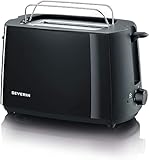 SEVERIN Automatik-Toaster, Toastgerät mit Brötchenaufsatz, hochwertig, mit Krümelschublade und 700 W Leistung, schwarz, AT 2287