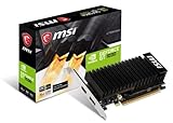 MSI NVIDIA GEFORCE GT 1030 2GHD4 LP OC Grafikkarte '2 GB GDDR4, 1518 MHz, Low Profile Design, DisplayPort, HDMI, passives lüfterloses Kühlsystem Schwarz