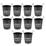 PAMINGONO 10 Stück Pflanzkörbe Kunststoff Oval für Hydrokultur Garten Balkon Gemüse Anbaukorb Langlebig Atmungsaktiv