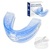 Schnarchschiene, Schnarchstopper mit Ohrstöpseln, Anti Schnarch Schiene und Knirschen, Anti Schnarch Schnarchstopper, Schnarchschiene für Männer und Frauen, Anti Schnarch Mundstück