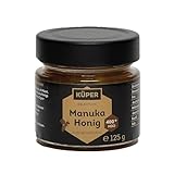 KÜPER SELECTION Manuka Honig 125g – Rohhonig mit 400+ MGO – natürliches Süßungsmittel aus Neuseeland als Brotaufstrich oder zu Tee, Joghurt & Pancakes