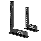 RAYAKT Schlosserwinkel Set 2 Stück, 90° Anschlagwinkel mit Größen 100 x 70mm und 150 x 100mm – für präzise Arbeiten im Metallbau und Werkstatt