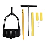 Rhawuy Rasenkantenschneider 38 Zoll |Stufenkantenschneider aus Edelstahl für saubere Ränder/Einfahrten/Blumenbeete |Ergonomisches Halbmond-Sägezahn-Design