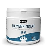 AniGo Amerikanische Ulmenrinde Plus - OHNE Aufkochen für Hunde & Katzen, Stark Schleimend, Naturrein I Bessere Verdauung & Darmflora, Ulmenrinde zur Darmsanierung, Slippery Elm Bark 120g