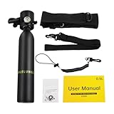 Poyujkyhr Mini Tauchflasche Mit 0.5 L Sauerstoffflasche Taucherflasche Zum Tauchen Mit 5 Bis 10 Minuten Lung Tank Mit Druckmesser 3000Psi Tauchen Sauerstofftank Taucher Set Tauchausrüstung Tragbare