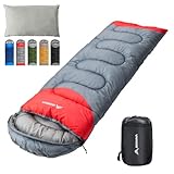 BISINNA Schlafsack 1.9kg 4 Jahreszeiten Wasserdichter Warmer Deckenschlafsack mit Kompressionssack für Erwachsene, Damen, Herren Outdoor Camping, Wandern, Rucksackreisen