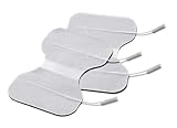 Promed Butterfly Tens Elektroden Pads, 2 Stück 150 x 95 mm, Selbstklebende Nacken-Elektroden für TENS/ EMS Geräte, Schmetterling Elektroden mit 2mm-Stecker-Anschluss, Wiederverwendbar