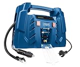 Scheppach Kompressor Airforce 5 mit digitaler Anzeige | 12V / 230V Anschluss für KFZ/Auto | tragbarer Kofferkompressor | 8bar Arbeitsdruck | 150W | Ansaugleistung 36,5 l/min | inkl. Zubehör