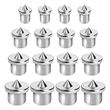 Dübel Zentrierspitzen 16 Stück Dübelspitzen 6/8/10/12 mm Holzdübel Zentrierspitze Dübelhilfe Dübelspitzen Edelstahl für Schränken