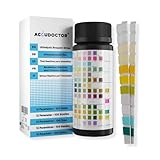 100x Tests Accudoctor Urin Teststreifen 12 Indikatoren PH Glukose Ketone Proteine Diät Urintester Teststreifen Urintest Urinteststreifen Gesundheitstest Urinanalyse urinanalysestreifen Kit 100 pcs