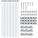 bimiti PVC Lamellenvorhang Streifenvorhang 6Stk. 90x200cm Transparent Streifenvorhang, Lamellen Stallvorhang PVC Lamellenvorhang Winddicht Wasserdicht für Zimmer, Läden, Supermärkt, Kühlraums