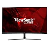 Viewsonic VX2458-C-MHD 60 cm (24 Zoll) Curved Gaming Monitor (Full-HD, FreeSync, 1 ms, 144 Hz, HDMI, DP, geringer Input Lag) Schwarz