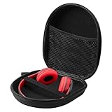 Kopfhörer Tasche Over Ear, Universal Headset Hartschalen Aufbewahrung Case Ohrhörer Schutztasche Case Reisetasche, Schutzhülle in Schwarz 21 x 19 cm x 6cm, für JBL Tune 510BT/520BT/760 NC/Bose/Sony