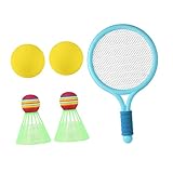 Toyvian 1Satz Tennis und Badminton mit Schlägern und Bällen Sportspielzeug für Outdoor Aktivitäten Fördert Fitness und Spielspaß Geeignet für Jungen und Mädchen
