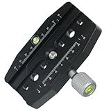 Suoumwa Aluminium Schnellfreisetzungsklemme Stativkugel Kopfhalterungsklemme für Arca- Standard Camera Monopod