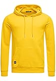 Red Bridge Herren Kapuzenpullover Hoodie Premium Basic,Gelb-i,M