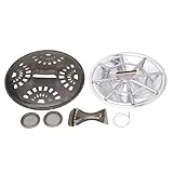 Resonator-Gitarrenteile, Bronze-Resonatorkegel mit Schalllochschirm und Saitenhalter, Spinnensteg-Sattel für Resonatorgitarre, Kegelplatte aus Aluminiumlegierung mit Zubehör aus