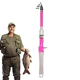 Teleskop-Angelrute – tragbare Angelrute mit EVA-Griff, Köderstange, ausziehbare Fischausrüstung für Süßwasser und Starter