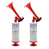 APIELE 2pcs Mini Loud Handheld Air Horn Hupen Gas Tröte Pump Signalhorn,Luftdruck-Fanfare Air Horn,Hand Air Horn für Kinder Geburtstagsparty,Bootfahren