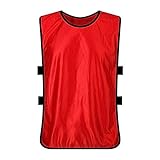 Mymyguoe Multifarbige Trainingswesten Herren Training Leibchen Sommer Fussball Leibchen Kinder & Leibchen Erwachsene Markierungshemd Basketball Sports Bibs Trikot Leibche Fußball Trainingsleibchen