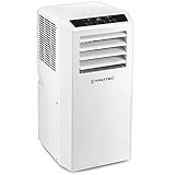 TROTEC PAC 2610 S mobile Klimaanlage 3-in-1 Kühlung, Ventilation, Entfeuchtung Monoblock-Klimagerät 2,6 kW 9.000 BTU/h 0,8 l/h Entfeuchtungsleistung für Raumgrößen bis 34 m²/85 m³ 2 Ventilationsstufen