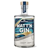 NORDSEEGUT WATT`N GIN 0.5L - Nordsee Premium Dry Gin 42% Vol. I vegan mit handverlesenen Zutaten wie Hagebutte, Lavendel und fruchtiger Orange, Salzwiesen, Wattenmeer