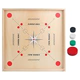 Carrom-Schachspiel | Schachspiel-Brettspiele | Holz-Carrom-Tischspiele | Puzzlebrett | Carrom Schachbrett | Tragbar für Familienspiele