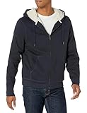 Amazon Essentials Herren Hoodie mit Sherpa-Futter und durchgehendem Reißverschluss, Marineblau, XL