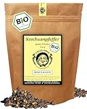 UNCLE SPICE® BIO Szechuan Pfeffer, Timut-Pfeffer - 120g Szechuanpfeffer - Premium-BIO-Qualität - aus Nepal, ganze handgepflückte Pfefferbeeren, echte Wildsammlung, Grapefruitpfeffer DE-ÖKO-005