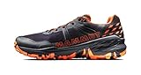Mammut Sertig II Low Men | Wanderschuhe für Herren, Outdoor Sportschuhe, Leichte Bergschuhe, Schuhe für Hiking & Trekking, Freizeitschuhe für Sport | Black-Vibrant Orange, 9