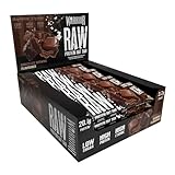 Warrior Raw Protein Riegel Flapjack (20 g) – 12 x 75 g – zuckerarmer, ballaststoffreicher Mahlzeitenersatz – gesunder Frühstücks-Hafer-Snack für Energie und Muskelwachstum (Schoko-Brownie)