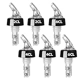 Lyivisk 6 Stück Flaschenausgießer 2/4/6cl, Schnapsspender, Bar Portionierer, Ausgießer Spirituosen, Flaschenausgießer für Wein, Schnaps, Cocktails,Kaffee