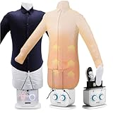 TAUIANE DampfgläTter FüR Kleidung, Professioneller DampfgläTter FüR Kleidung, Aufblasbare HemdenbüGelmaschine, 1000 W, Schnelle Faltenentfernung, Zeitgesteuert, FüR Kleidung Und Stoffe