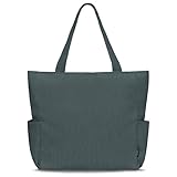 HOMESPON Cordury Tote Bag Große Umhängetasche mit Reißverschluss und Taschen für Reisen Fitnessstudio Urlaub