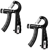 2er Set Einstellbarer Handtrainer 10–100 kg – Griffkraft- & Fingertrainer + Unterarmtrainer – Universal für Fitness, Klettern, Rehabilitation & Alltagsfitness