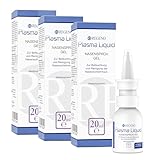 3x Plasma Liquid Nasensprühgel 20 ml Sparpaket - der Schutz gegen Viren - mit in Studien nachgewiesener Schutzwirkung - hilfreich bei Sinusitis, Pollenallergie + Infekten