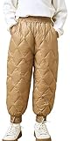 SEAUR Schneehose Kinder Mädchen Jungen Winddicht Daunenhose Dick Warm Winterhose Winter Outdoorhose Leicht Skihose - 150(135-145cm)