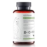 animaux Nutrients for Cats – 120 Kautabletten – Vitamine für Katzen, Unterstützung für Stoffwechsel, Immunsystem, Haut & Fell, mit Vitamin B Komplex, Omega 3, Zink & mehr