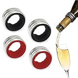 CULEO Tropfringe,4 stücke edelstahl flanell wein ringe wein zubehör tropf ringe