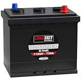 LANGZEIT Oldtimer Batterie 6V 112Ah Autobatterie Starterbatterie 6-Volt