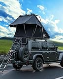 Naturnest Hartschalen Autodachzelt, Komfortables Dachzelt Hartschalen-Dachzelt Campingzubehör für Van, Jeep, SUV, LKW, Camping Zelte, Autodachzelt Hartschalen-Dachzelt, 2-3 Personen Zelt