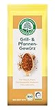 Lebensbaum Grill- Und Pfannengewürz, Bio-Gewürz für Fleisch, Fisch, Gemüsespiesse, Halloumi & Tofu mit würzig-scharfem Geschmack, 50 g