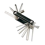 HOUSON 13-in-1 Klappbares Fahrradwerkzeug-Set, Fahrrad Multifunktionswerkzeug mit Innensechskant & Speichennüssen für MTB Rennradfahren
