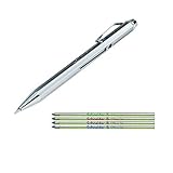 WEDO 4-farbiger Kugelschreiber mit Schiebemechanismus (Stift + Ersatzminen)