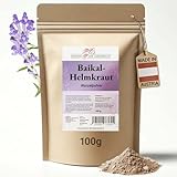 Phoenix der Lebenskraft Baikal Helmkraut Pulver - 100 g, Scutellaria baicalensis, fein gemahlen, natürlich, Top Premium Qualität, Hergestellt in Österreich