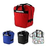 1 Ball Bowling Tasche – Pro Bowl Basic Single Tote – Bowlingbag für Ball Schuhe – Tragbar Schmal – Gepolsterter Ballteller – Leichte Bowlingtasche mit Tragegriffe – Tasche Herren Frauen Kinder - Rot